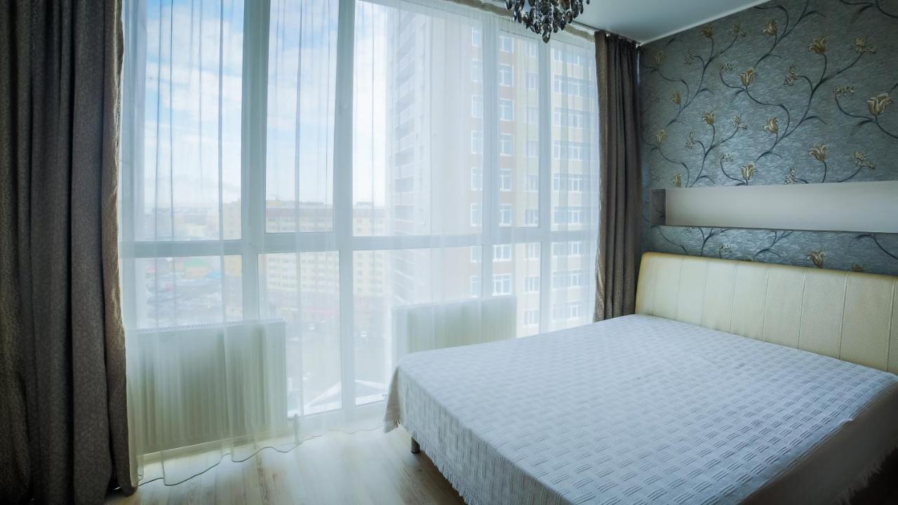 Апартаменты В Астане На Мамышулы Astana Luaran gambar